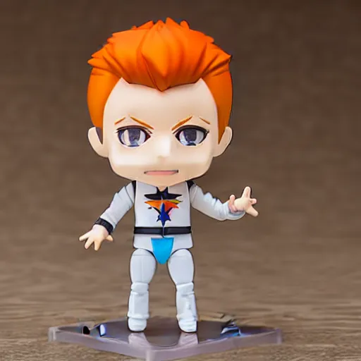 Image similar to a david bowie nendoroid, product shot