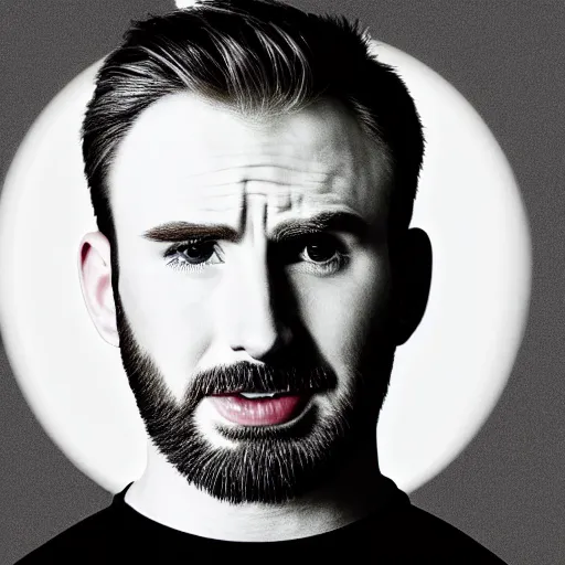 Image similar to chris evans peeks out of an egg, very detailed, very realistic, photoshop, 8 k