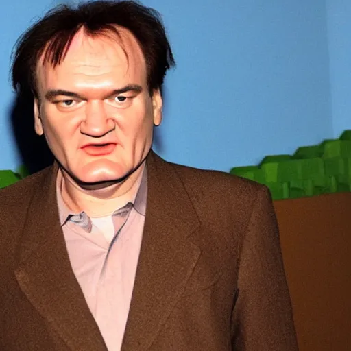 Image similar to quentin tarantino in the video game super mario 6 4