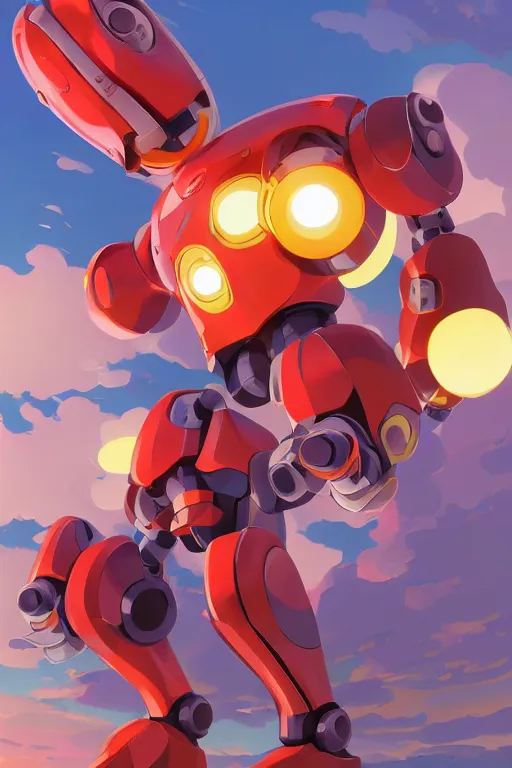 Image similar to metabots medabots medarotto medarot robot minimalist comics, behance hd by jesper ejsing, by rhads, makoto shinkai and lois van baarle, ilya kuvshinov, rossdraws global illumination ray tracing hdr radiating a glowing aura