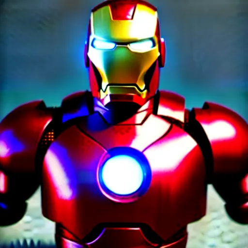 Image similar to minion iron man, hyperrealistic render, highly detailed, 4k, artstation