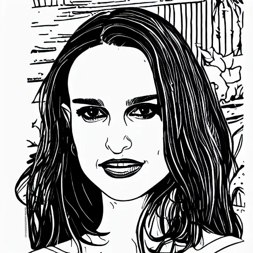 Image similar to natalie portman coloring pages