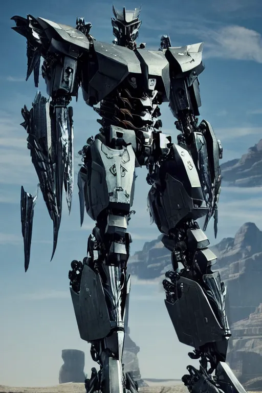 Image similar to cinematic still in westworld and pacific rim movie and ps 5 game machine warrior 5, intricate ornate humanoid mecha warrior,