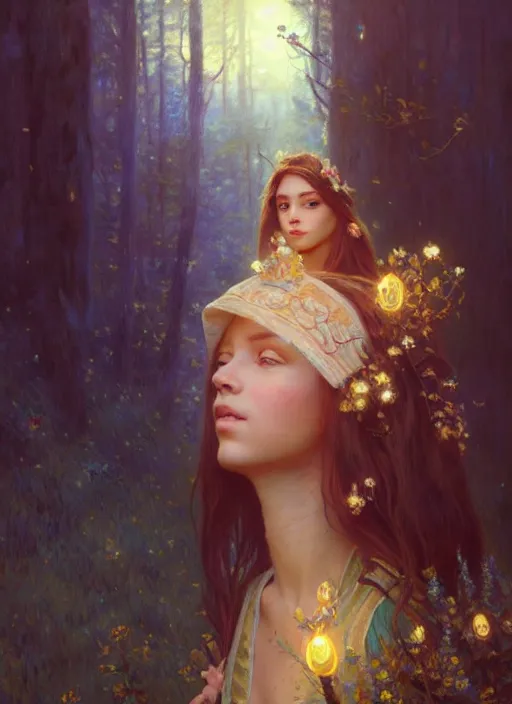 Image similar to highly detailed portrait of princess with long hairs, stephen bliss, unreal engine, fantasy art by greg rutkowski, and renoir loish, rhads, ferdinand knab, makoto shinkai and lois van baarle, ilya kuvshinov, rossdraws, tom bagshaw, alphonse mucha, global illumination, radiant light, detailed and intricate environment