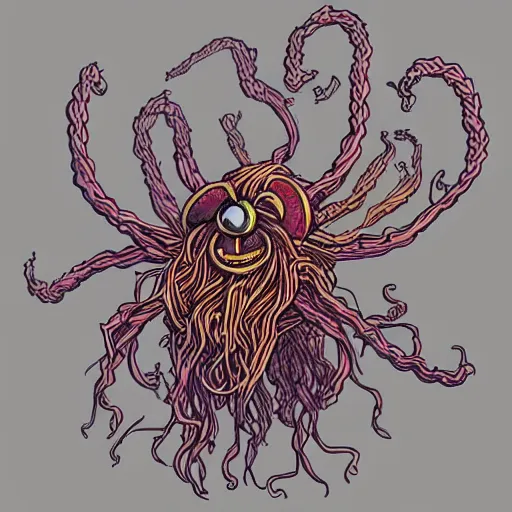 Prompt: the flying spaghetti monster, Artstation