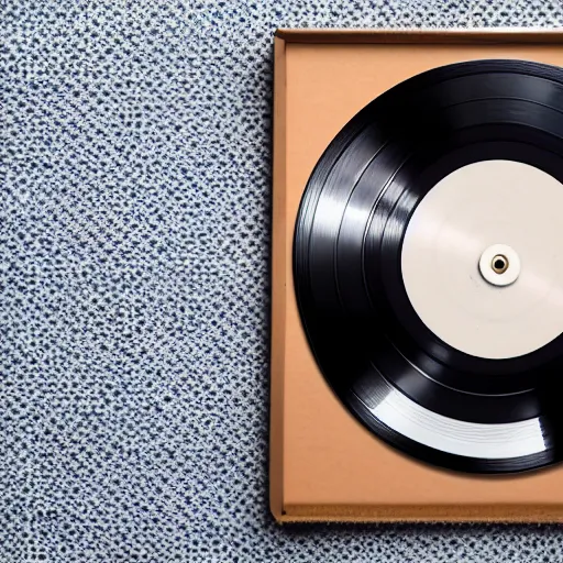 Prompt: a vinyl record