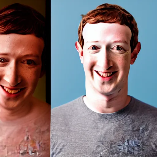 Image similar to Pregnant Mark Zuckerberg, canon, studio lighting