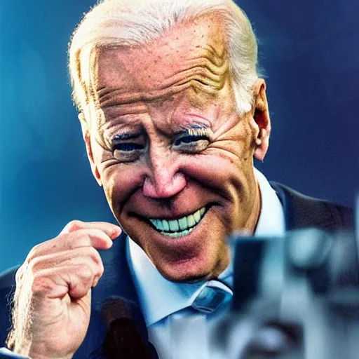 Prompt: cyborg Joe Biden