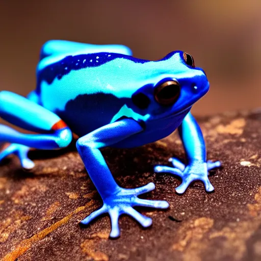 Image similar to an award winning photo of a poison dart frog looking at the camera, nature photography, National Geographic, 4k