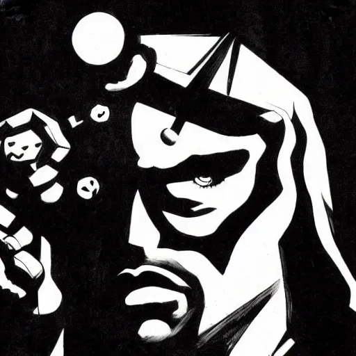 Prompt: Lockpicks Dark Fantasy, Film Noir, Black and White. High Contrast, Mike Mignola, D&D, OSR