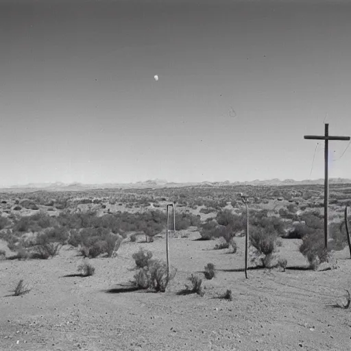 Prompt: picture of roswell 1947 new mexico