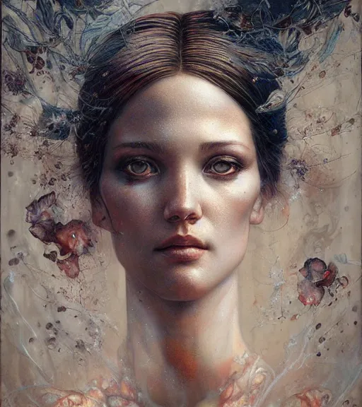 Prompt: portrait of the last touch by karol bak, James Jean, tom bagshaw, Nicola Samori, hyper detailed.