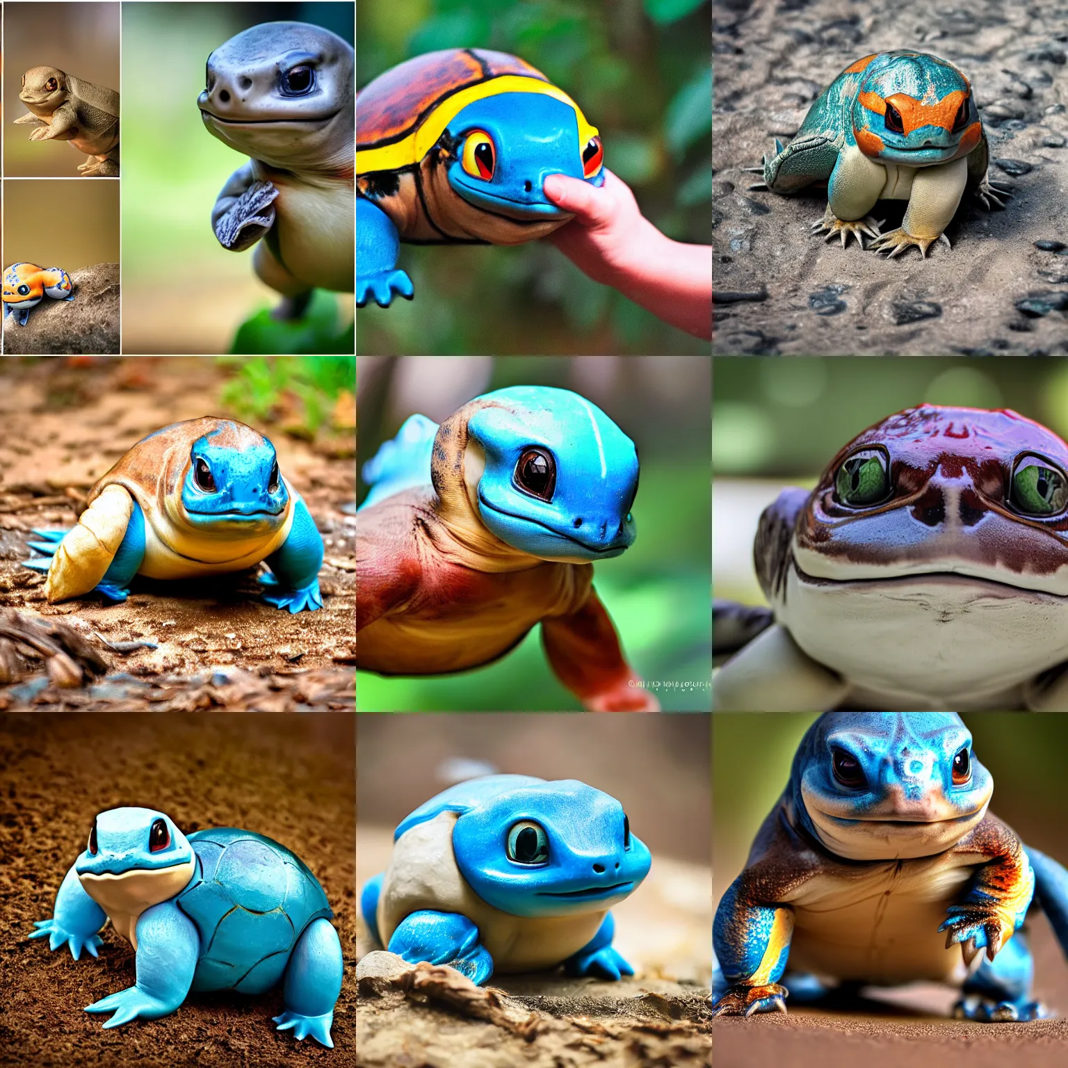 Prompt: Squirtle, animal photography, award winning