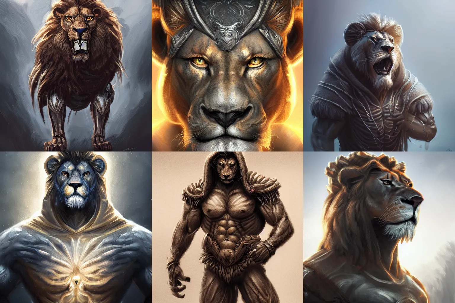 Prompt: mutant warrior muscular lion in a hoodie, portrait, intricate, elegant, highly detailed, studio backlight , digital painting, artstation, concept art, smooth, sharp focus, illustration
