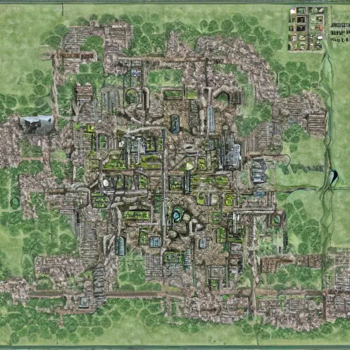 Prompt: Pripyat map with Zaton, from the game Stalker