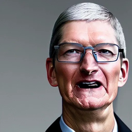 Image similar to tim cook as the grim reaper