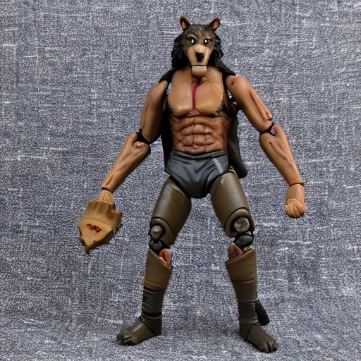 Image similar to werewolf action figure