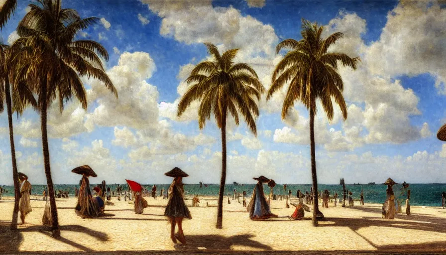 Image similar to a ultradetailed beautiful painting of the thunderstorm sky of the amazonas palace balustrade designed by jules bastien - lepage, tarsila do amaral, frank weston and gustave baumann, beach, trending on artstation, mediterranean, palm trees, sharp focus, colorful refracted sparkles and lines, soft light, 8 k 4 k