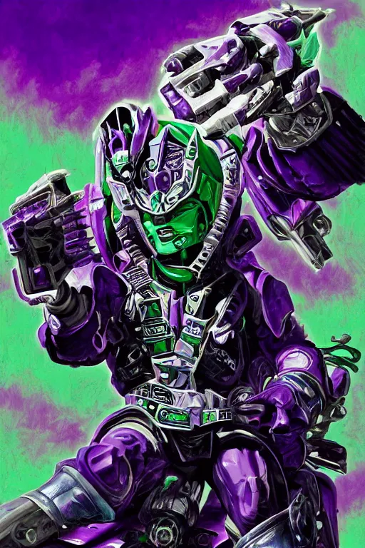 Image similar to portrait of cowboy johnny cash as purple green optimus prime power ranger from transformers surfing tonic stimulant fluids on air guitar zord UFO hoverboard, intricate, highly detailed, smooth, artstation, digital illustration by Lisa Frank and Ruan Jia and Mandy Jurgens and Artgerm and Wayne Barlowe and Greg Rutkowski and Zdislav Beksinski