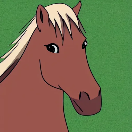 Image similar to a horse with anime skin