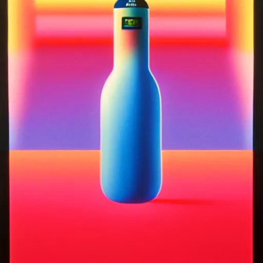 Prompt: apple bottle by shusei nagaoka, kaws, david rudnick, airbrush on canvas, pastell colours, cell shaded, 8 k