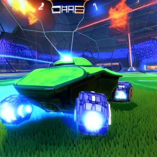 Image similar to a tank in rocket league