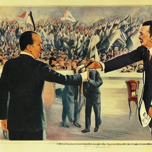 Image similar to Atatürk slapping Recep Tayyip Erdoğan