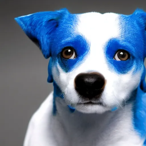 Image similar to blue dog with 3 eyes