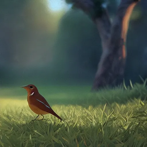 Prompt: closeup of a spanish wren bird in avila, chochin, green fields pinetrees, summer season, 4 k, midday light, concept art, by wlop, ilya kuvshinov, artgerm, krenz cushart, greg rutkowski, pixiv. cinematic dramatic atmosphere, sharp focus, volumetric lighting, cinematic lighting, studio quality