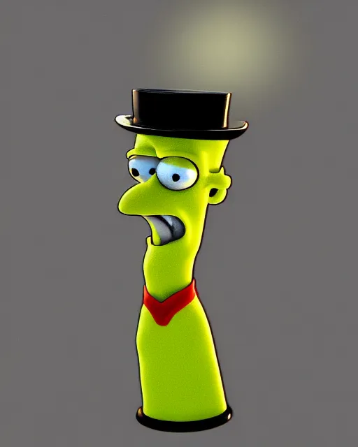 Image similar to i bring you love mr burns high quality 3d render