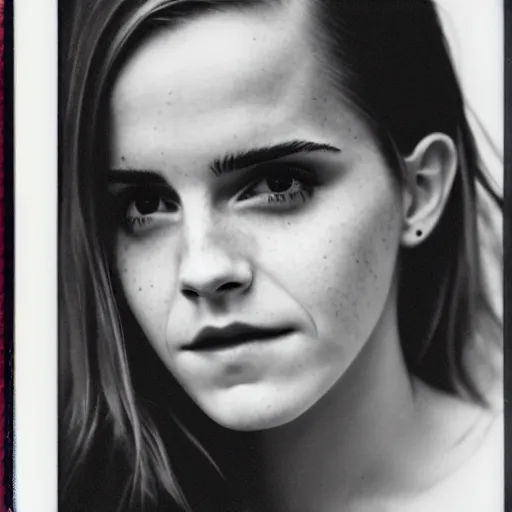 Image similar to Polaroid of Emma Watson by Terrence Malick