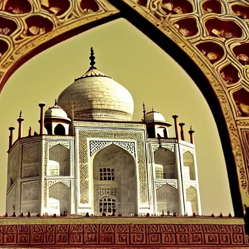 Image similar to photo of Taj Mahal made of cheese