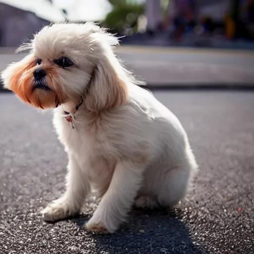 Prompt: the cutest dog ever, award - winning photograph