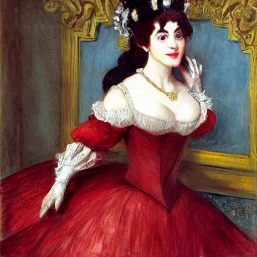 Image similar to princess peach as an 1 8 th century noblewoman, super mario bros, painted by john everett millais
