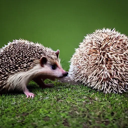 Image similar to a hedgehob sitting on top of a white horse