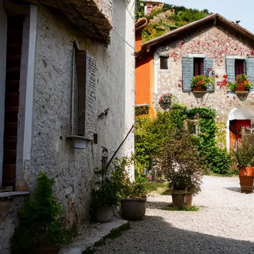 Image similar to A house in an Italian village, photography