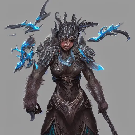 Image similar to silvergill adept, winterthorn blessing, featured on artstation