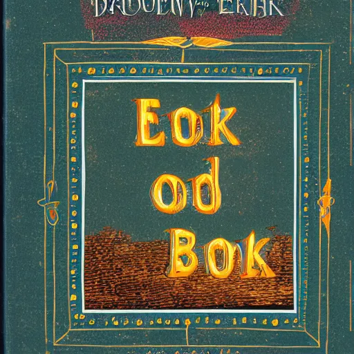 Image similar to epilogue of a book