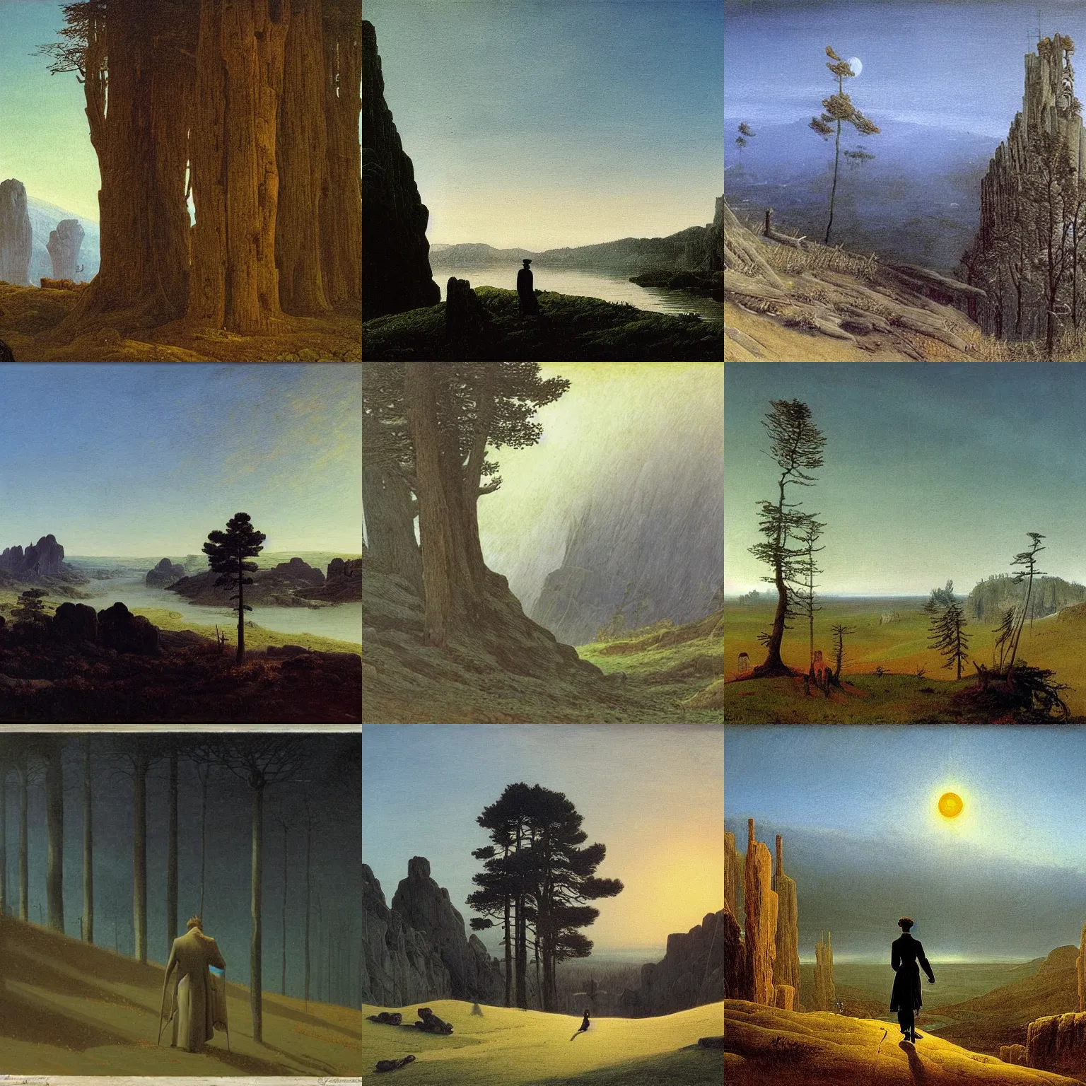 Prompt: an artwork by caspar david friedrich