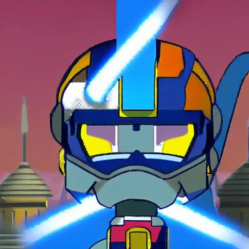 Image similar to a still of from the movie lawrence of arabia crossover with the game mega man x