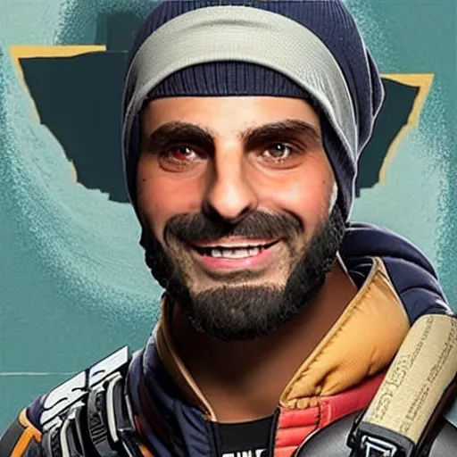 Prompt: ethan klein as the new character added to apex legends