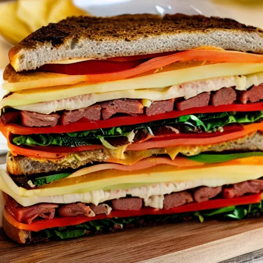 Image similar to mouth watering italian sandwich