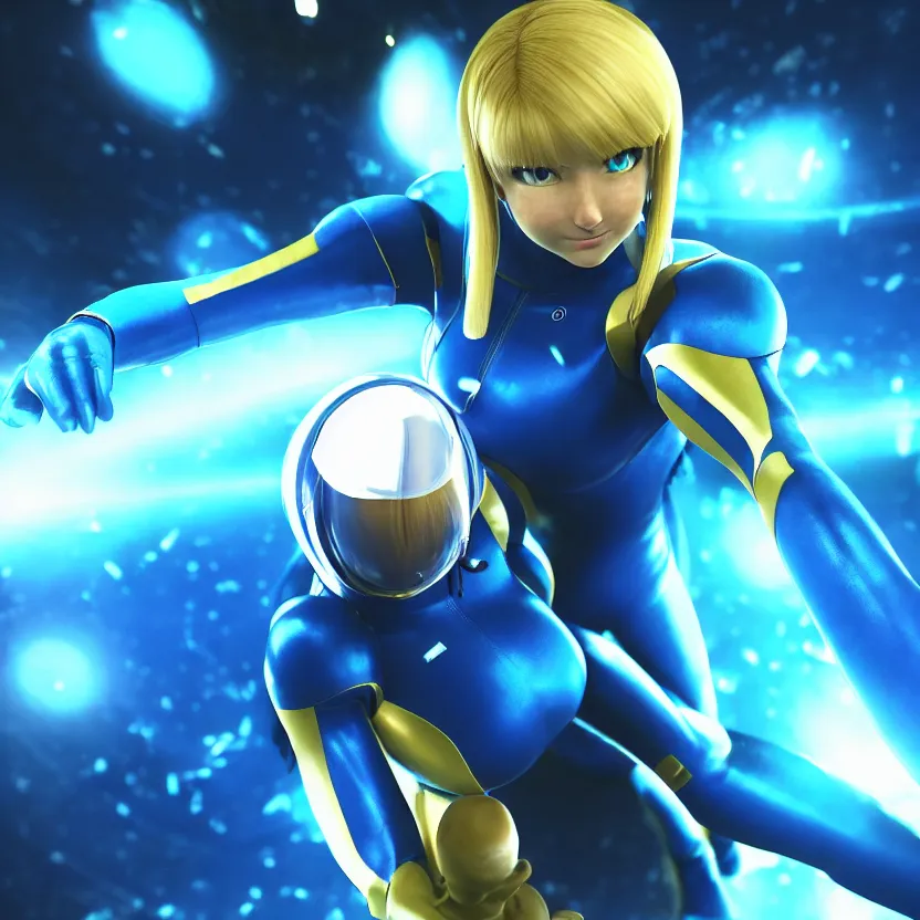 Prompt: zero suit samus, cinematic lighting, volumetric lighting, award winning photography, highly detailed, intricate, sharp focus, 4 k wallpaper, unreal engine, 9 0 mm, f / 1. 4