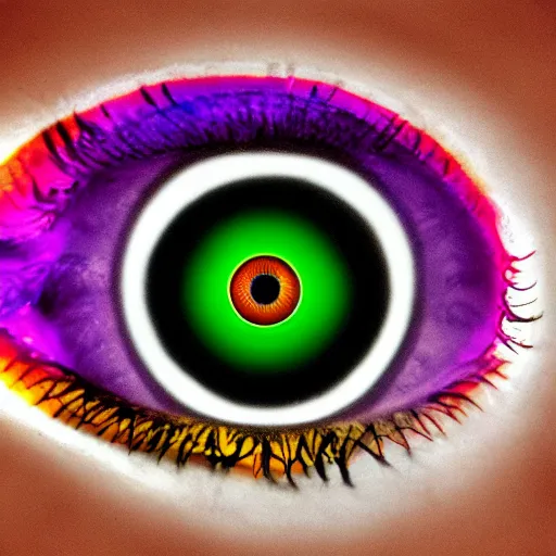 Image similar to an eye, plurality, in the style of the band tool