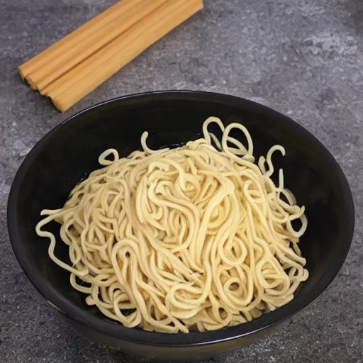 Image similar to noodles in styrofoam bowl,