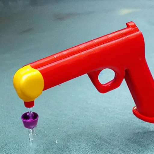 Prompt: water pistol guillotine