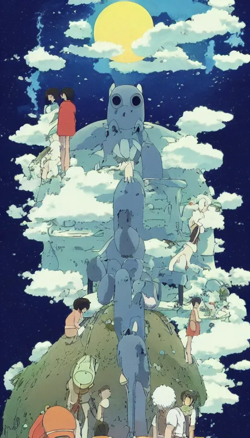 Prompt: The end of an organism, by Studio Ghibli