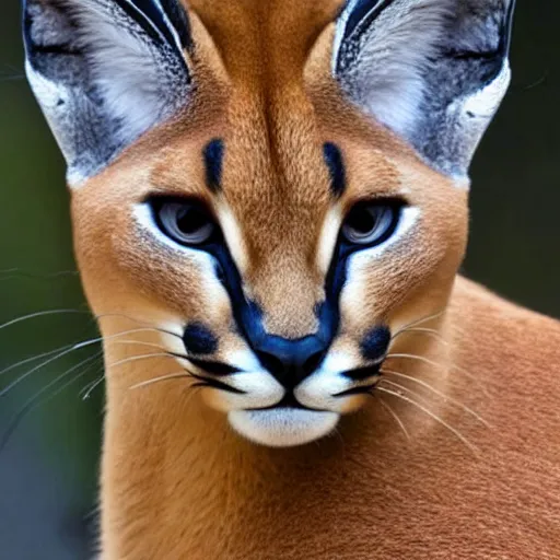 Prompt: caracal with crown on his head