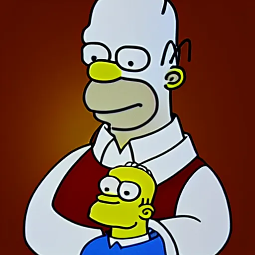 Image similar to homer simpson in real life, photorealistic, detailed, real