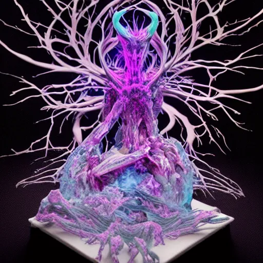 Image similar to fluid chaos dialog generative dimensional nightmare, fragment neural msonantlers scape chaos, oblivion bleach gregation extruscape psychic, crystal chaos deeplearning compression filtered, hystermlp sculpture dissoldigitalart chaos